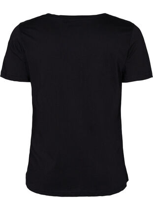 Bomulds t-shirt med korte ærmer, Black Change, Packshot image number 1