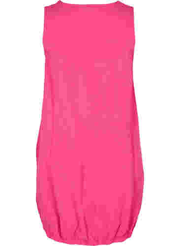 Ærmeløs kjole i bomuld, Fuchsia Purple, Packshot image number 1