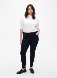 Viona jeans med regulær talje, Unwashed, Model