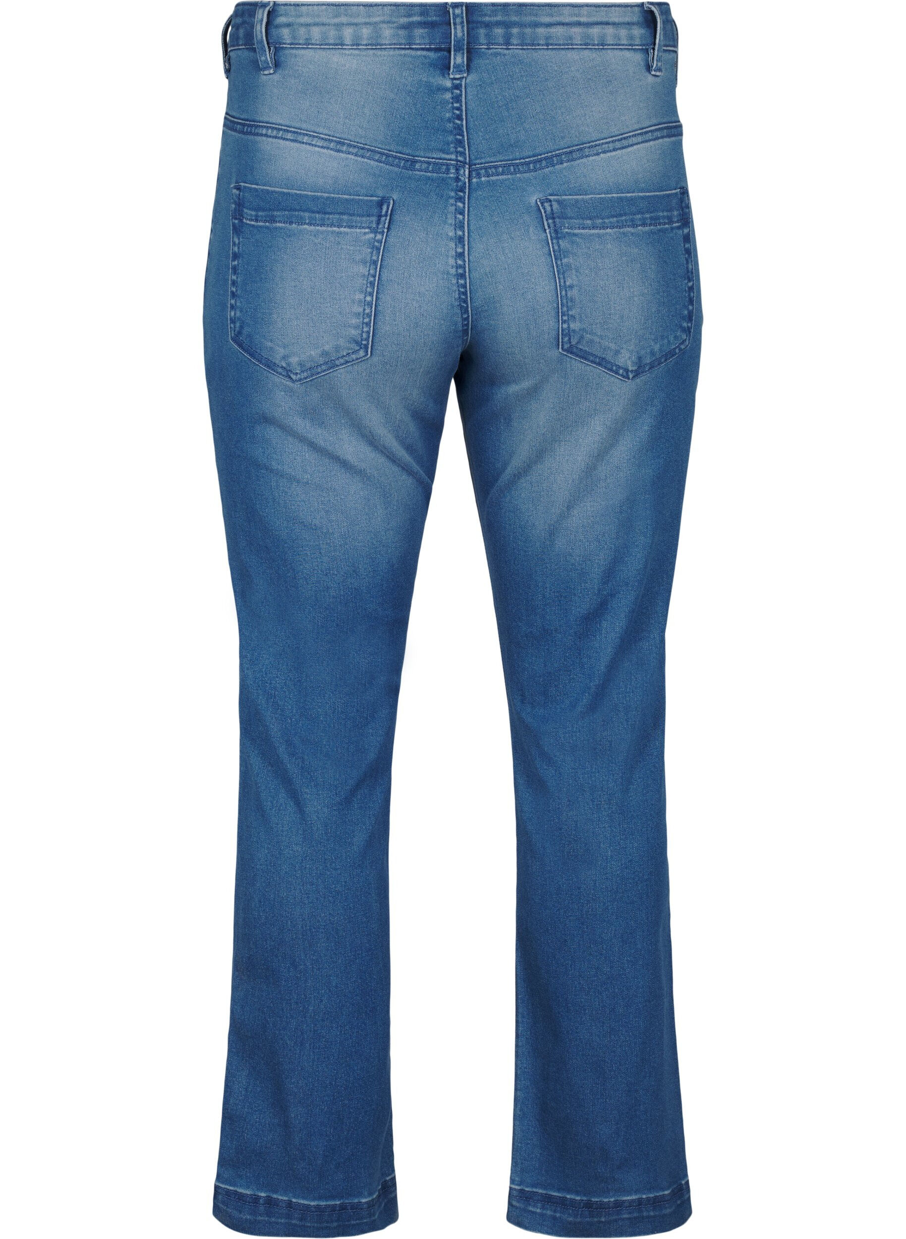 Zizzi Slim fit Emily jeans med regul&aelig;r talje, Bl&aring;, Packshot image number 1