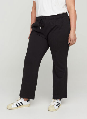 Sweatpants med vidde og lommer, Black, Model image number 0