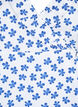 Wrapbluse i bomuld med blomsterprint, B.White/Small Flower, Packshot image number 2