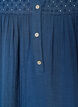 Bluse i bomuldsmusselin med broderi anglaise, Bl&aring;, Packshot image number 2