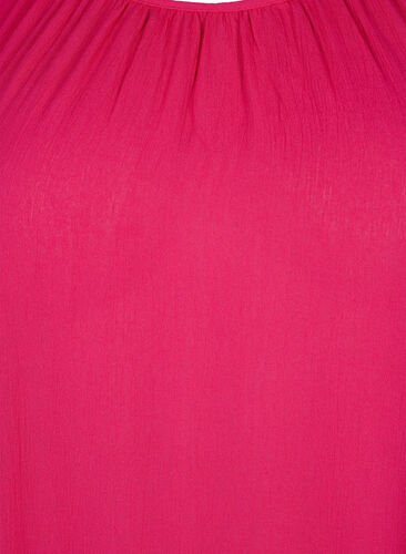 Viskosekjole med korte ærmer, Bright Rose, Packshot image number 2
