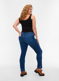 Graviditets Emily jeans, Blue denim, Model