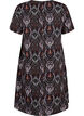 FLASH - Kjole med v-hals og print, Black Rose Ethnic, Packshot image number 1