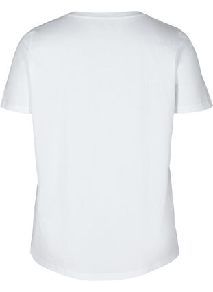 Kortærmet t-shirt med print, Br White BREATHE, Packshot image number 1