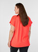 Ensfarvet tr&aelig;nings t-shirt, Orange, Model image number 2