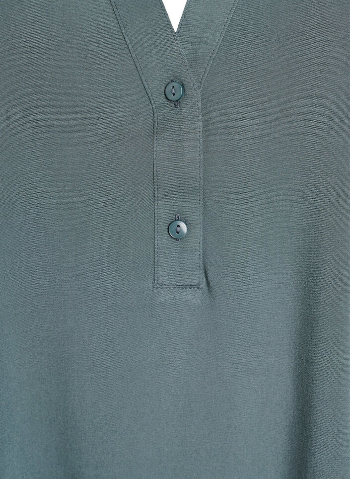 FLASH - Ærmeløs viskosebluse, Grøn, Packshot image number 2