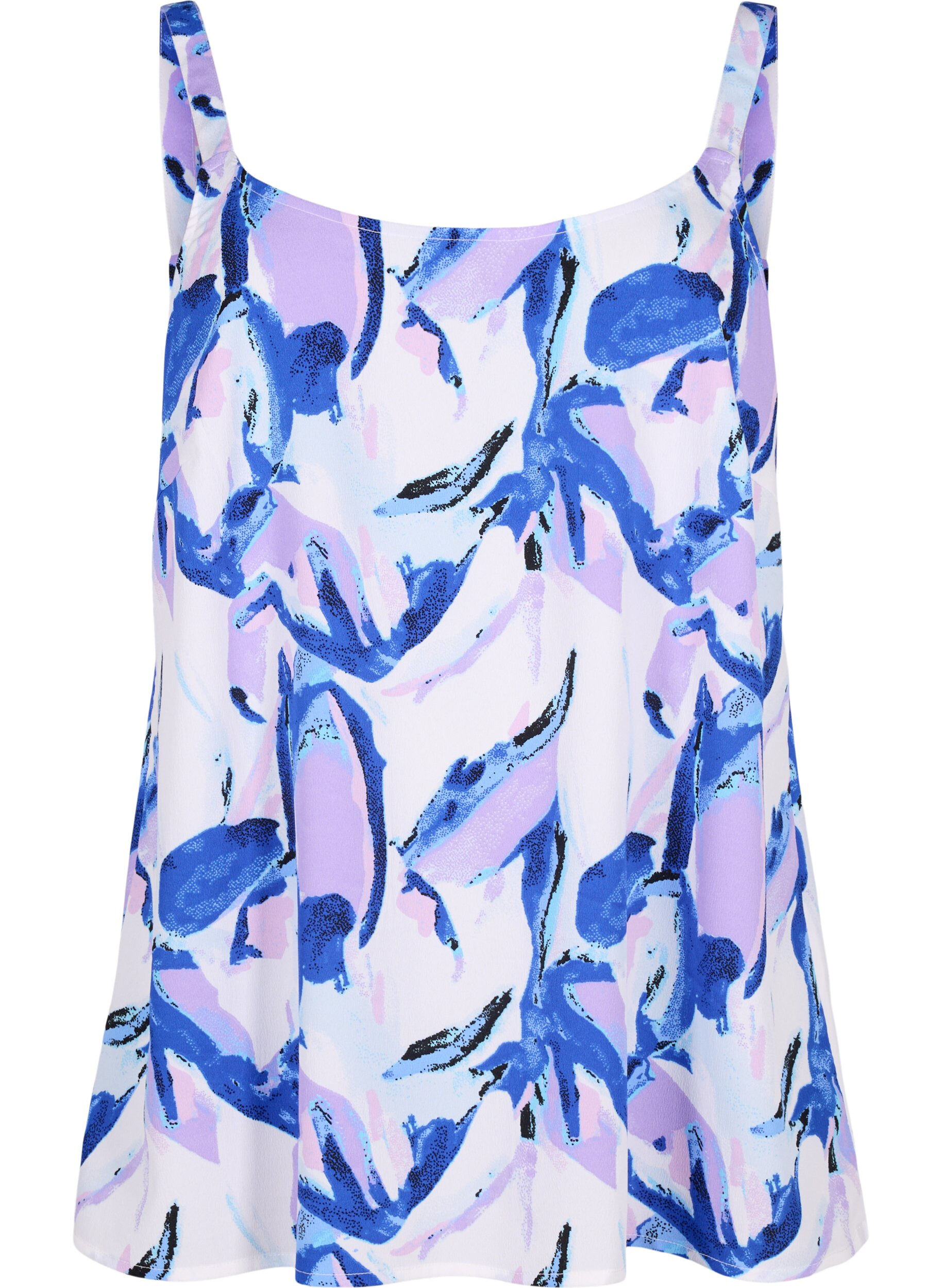 Zizzi FLASH - Top med print, Snow White Flower, Packshot image number 0