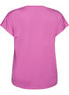 Ensfarvet tr&aelig;nings t-shirt, Lilla, Packshot image number 1