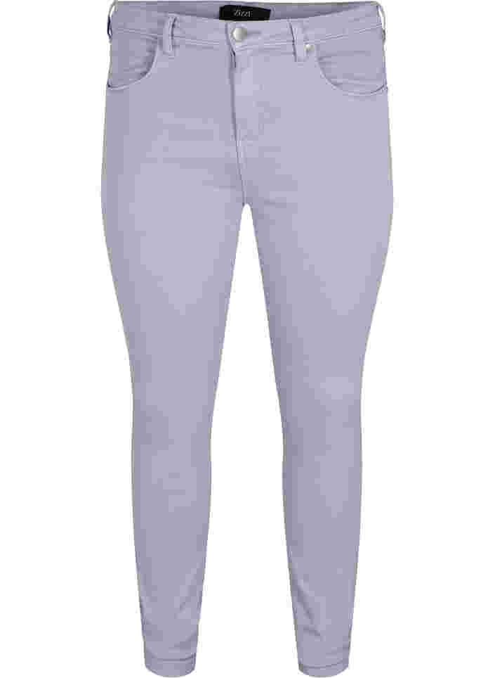 Super slim Amy jeans med høj talje, Lavender, Packshot image number 0