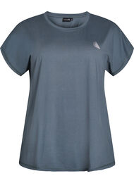 Ensfarvet tr&aelig;nings t-shirt, Gr&oslash;n