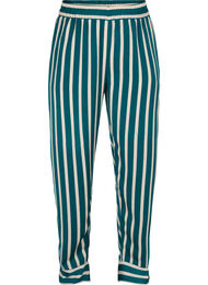Løstsiddende bukser med striber, Green Stripe