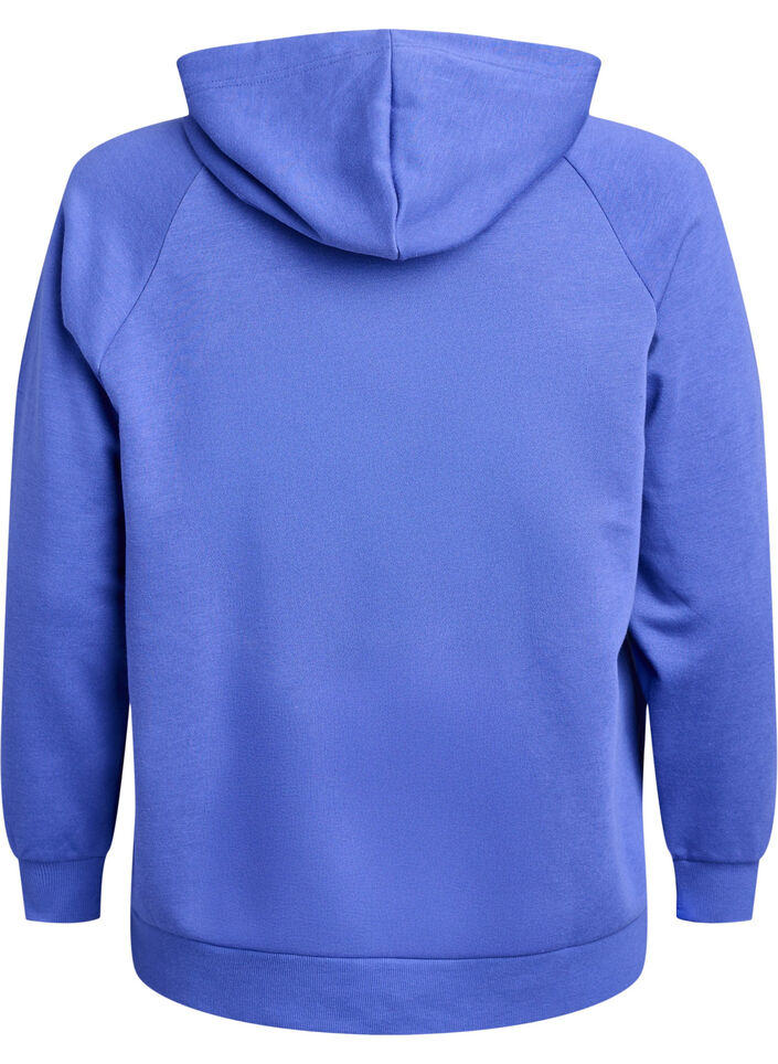 H&aelig;ttetr&oslash;je med broderet frontmotiv, Bl&aring;, Packshot image number 1