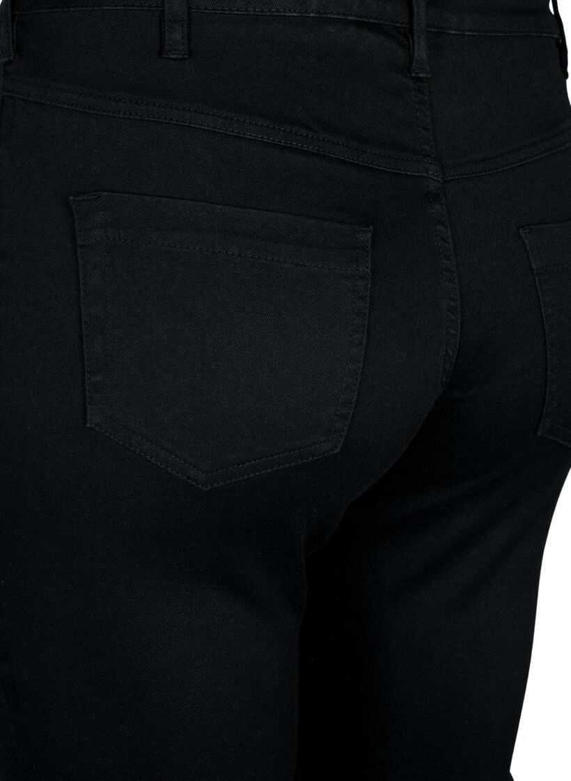 Slim fit Emily jeans med regul&aelig;r talje, Sort, Model image number 3