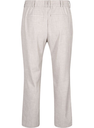 Melerede bukser med elastik og knaplukning, String, Packshot image number 1