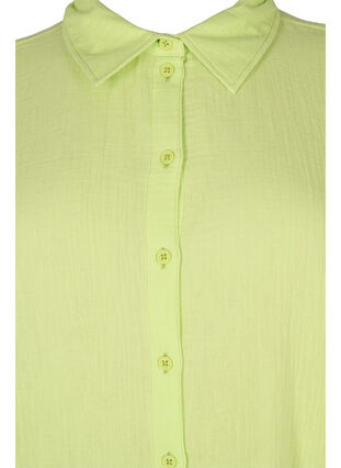 Skjorte i bomuld med halvlange ærmer, Wild Lime, Packshot image number 2