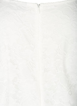 Blondekjole med 3/4 ærmer, White, Packshot image number 3