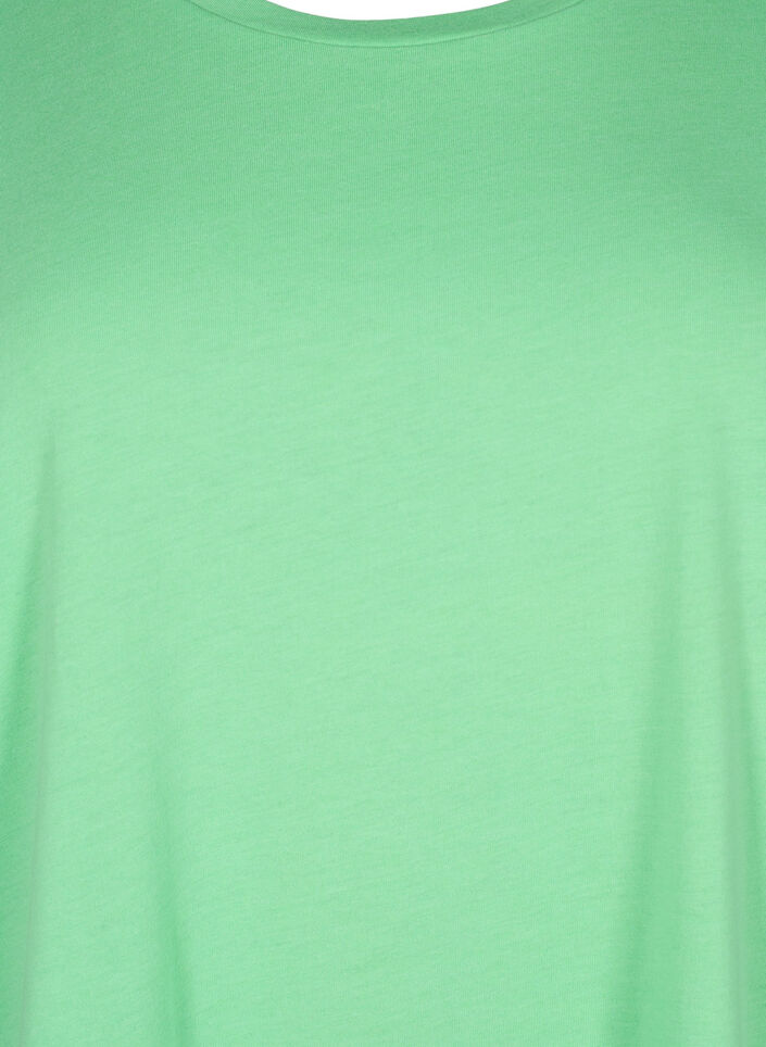 Kort&aelig;rmet t-shirt i bomuldsblanding, Gr&oslash;n, Packshot image number 2