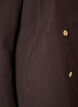 A-formet frakke med guldknapper, Brun, Packshot image number 3