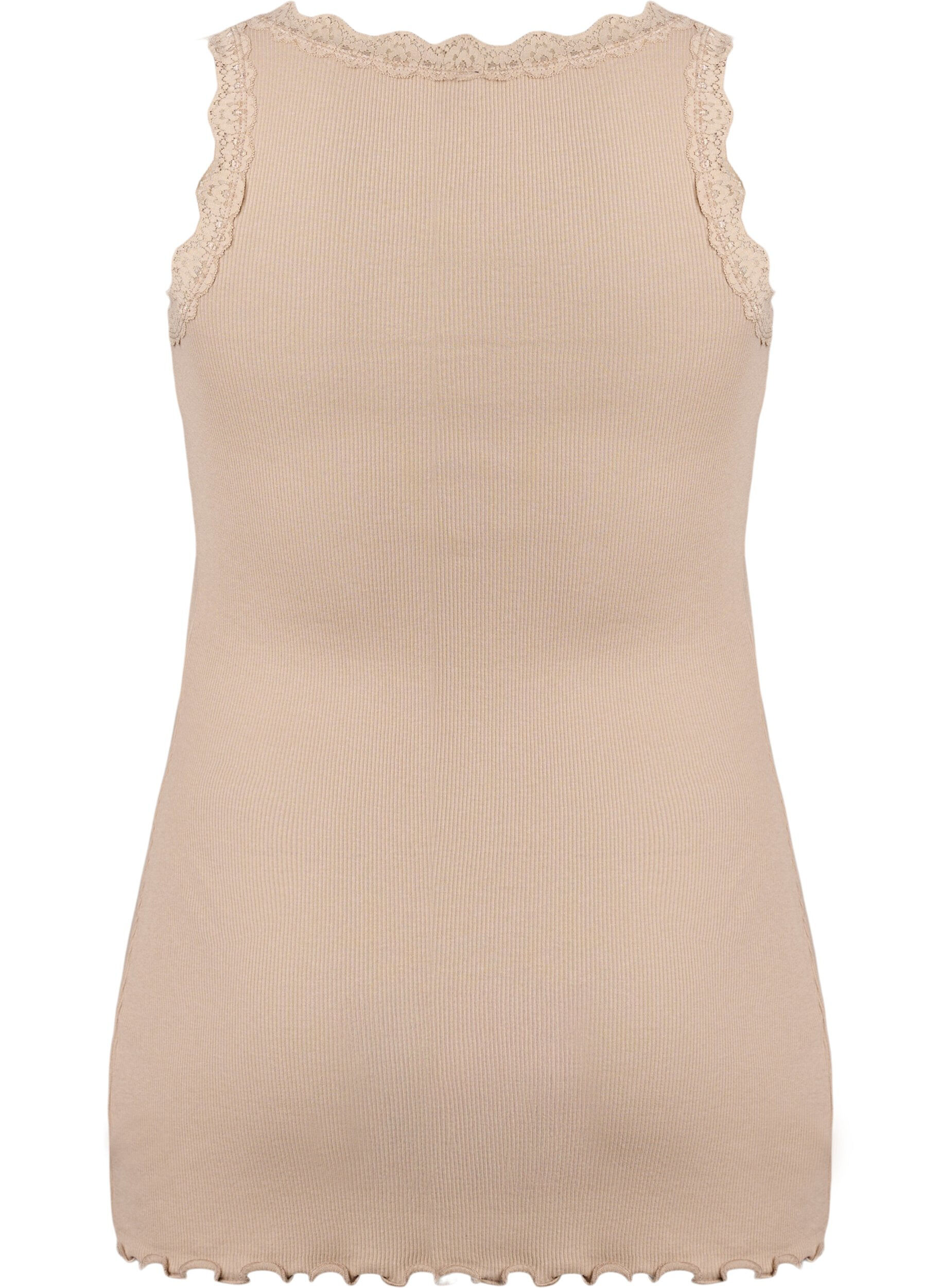 ZizziTop med blondekant, Beige, Packshot image number 1