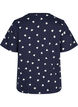 Kortærmet nat t-shirt i bomuld, Navy Blazer AOP, Packshot image number 1