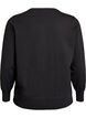 Finstrikket cardigan med rund hals, Sort, Packshot image number 1
