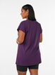 Lang tr&aelig;nings t-shirt, Lilla, Model image number 2