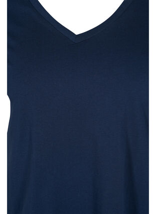 2-pak basis t-shirt i bomuld, Paisley Purple/Navy, Packshot image number 3