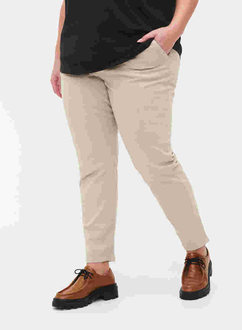 Chinos i bomuld, Oxford Tan, Model image number 2