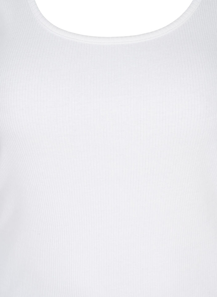 2-pak basis tanktop i rib, Ultramarine/White, Packshot image number 3
