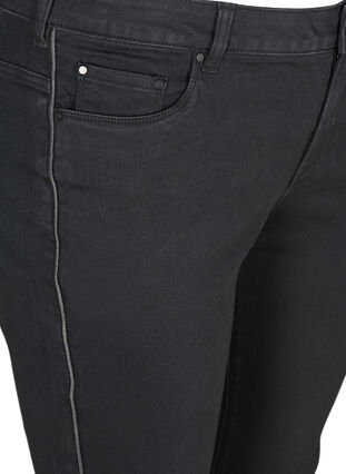 Ekstra slim Sanna jeans med lurex, Black, Packshot image number 2