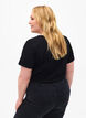 Bomulds t-shirt med tekst, Black W. Pasadena, Model image number 1