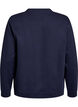 Sweatshirt med rund hals , Bl&aring;, Packshot image number 1