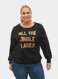 Jule sweatshirt, Black Jingle, Model