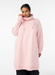 Kort sweatkjole med h&oslash;j krave og lommer, Lyser&oslash;d, Model image number 0