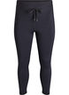 Tr&aelig;ningstights i 7/8-l&aelig;ngde med h&oslash;j talje og lomme, Sort, Packshot image number 0