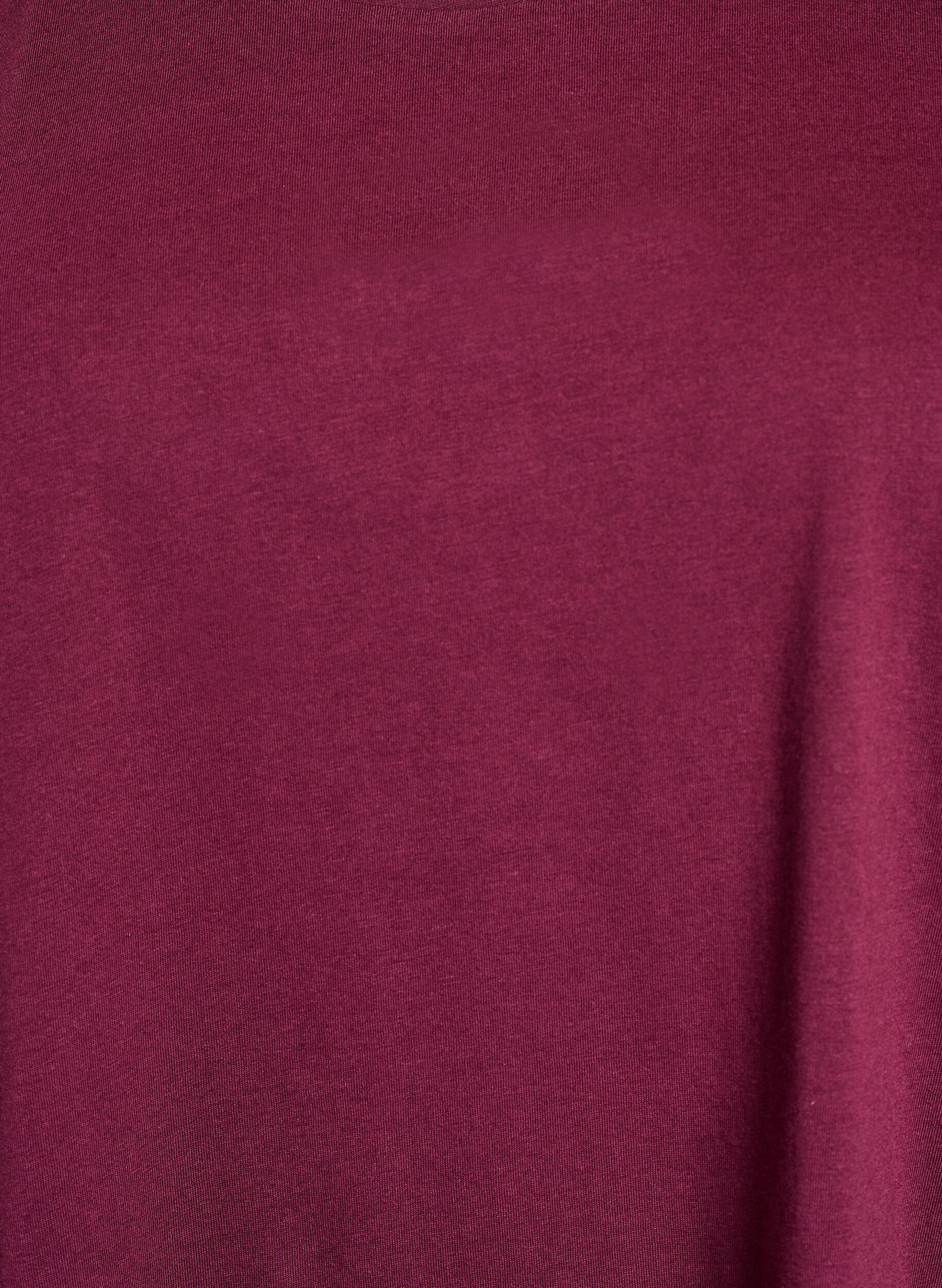 ZizziKort&aelig;rmet t-shirt i bomuldsblanding, R&oslash;d, Packshot image number 2