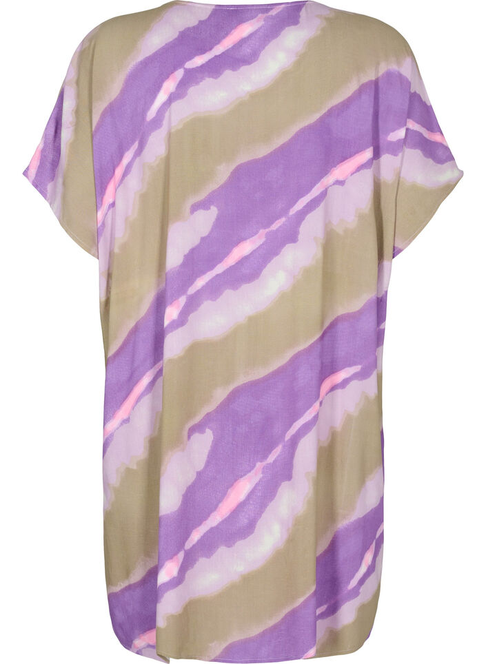 Printet strandkjole i viskose, Fantom Print, Packshot image number 1