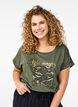 T-shirt med dyreprint og tekst, Thyme W. Wild, Model image number 0