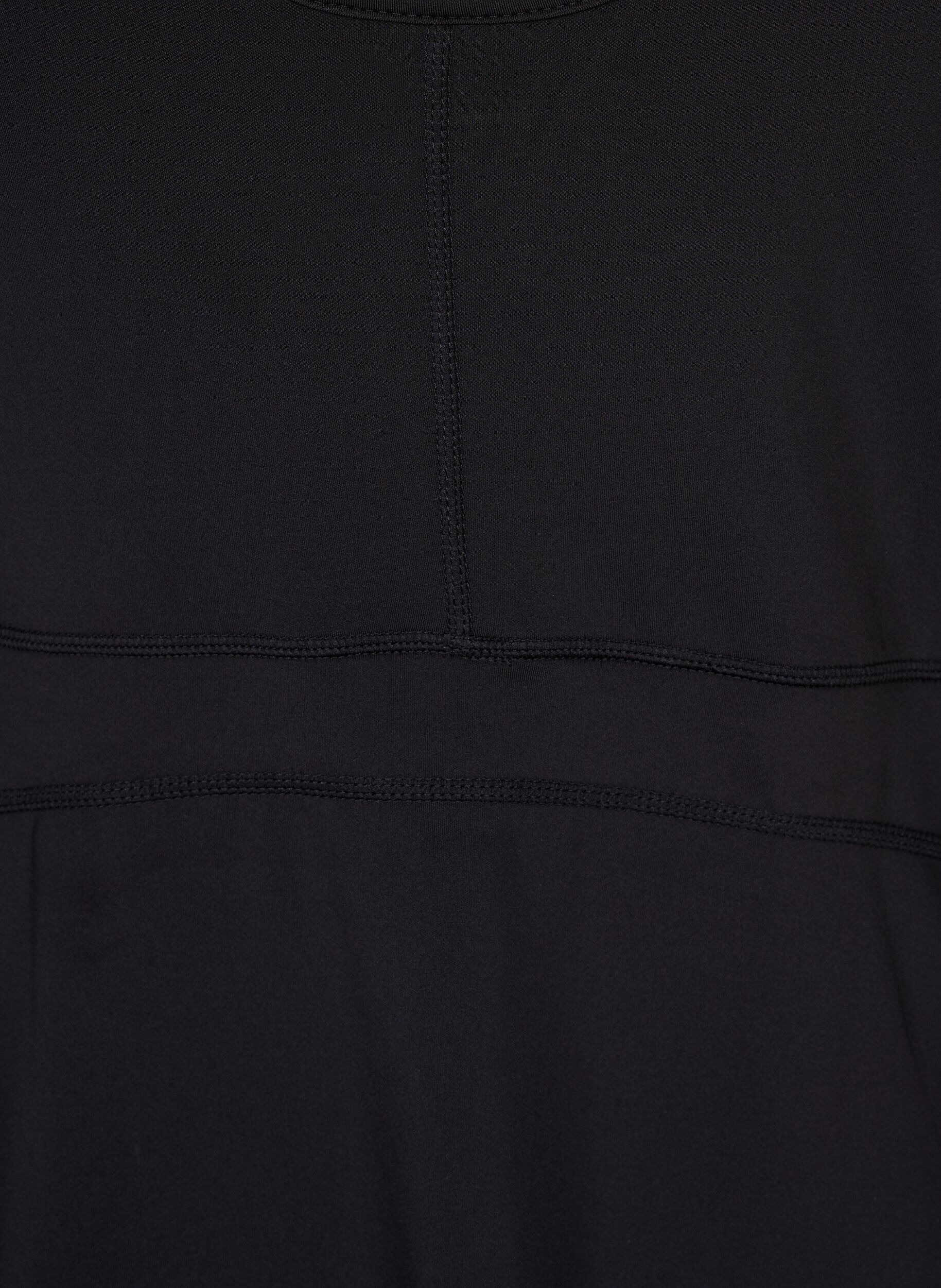 Zizzi Padelkjole med indershorts, Black, Packshot image number 3