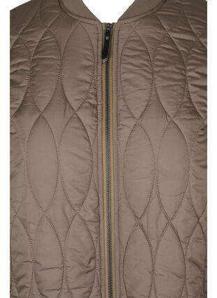 Quiltet termojakke med lynlås og lommer, Falcon, Packshot image number 2