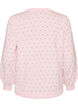 Strikbluse med sm&aring; prikker, Lyser&oslash;d, Packshot image number 1