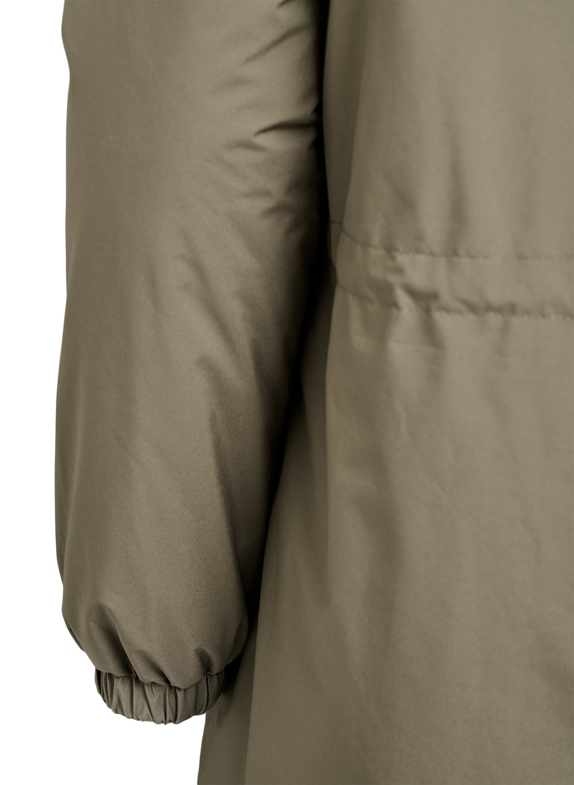 ZizziLet vatteret parka med h&aelig;tte , Gr&oslash;n, Packshot image number 4