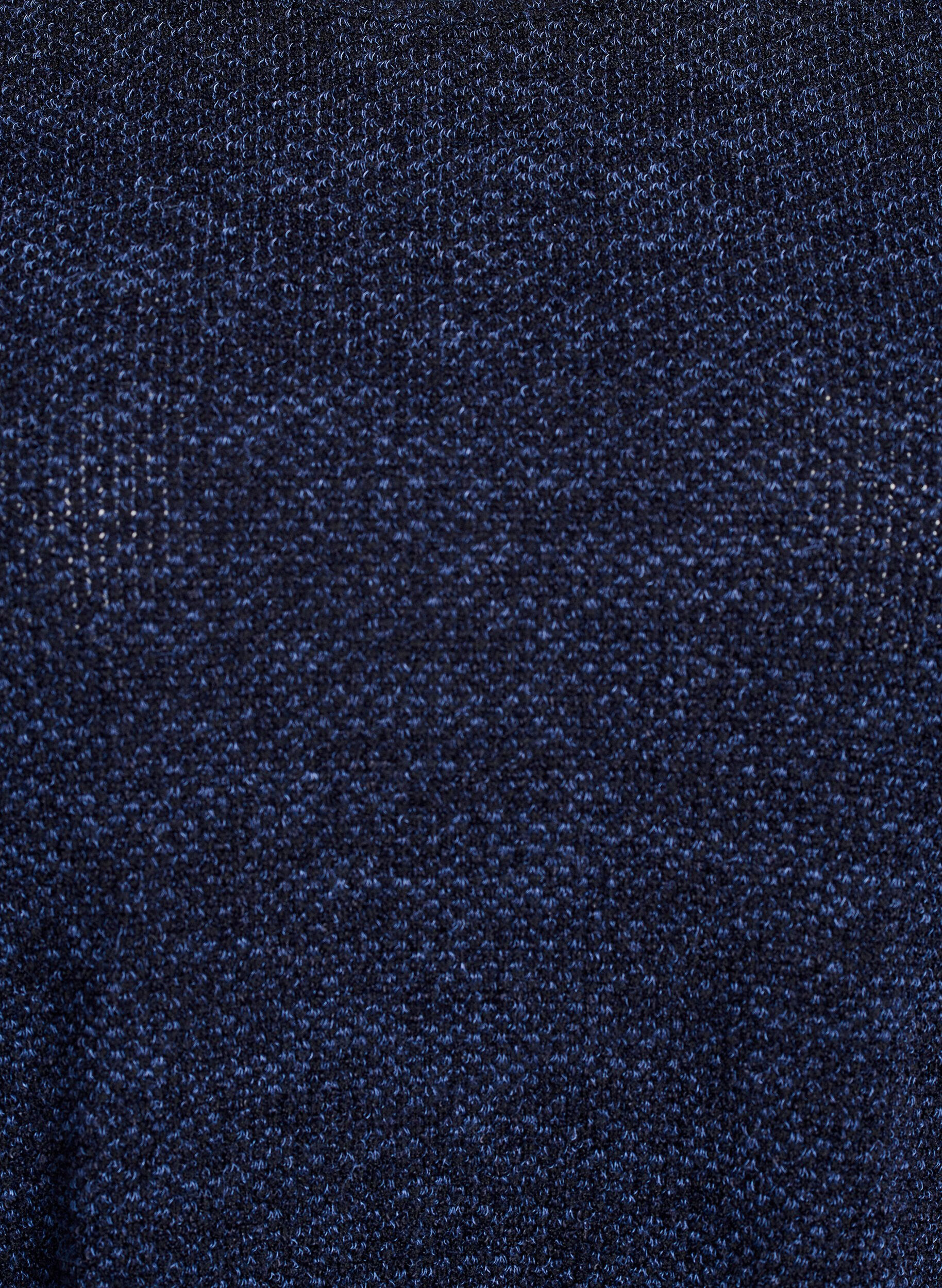 ZizziLang&aelig;rmet bluse med struktur, Bl&aring;, Packshot image number 2