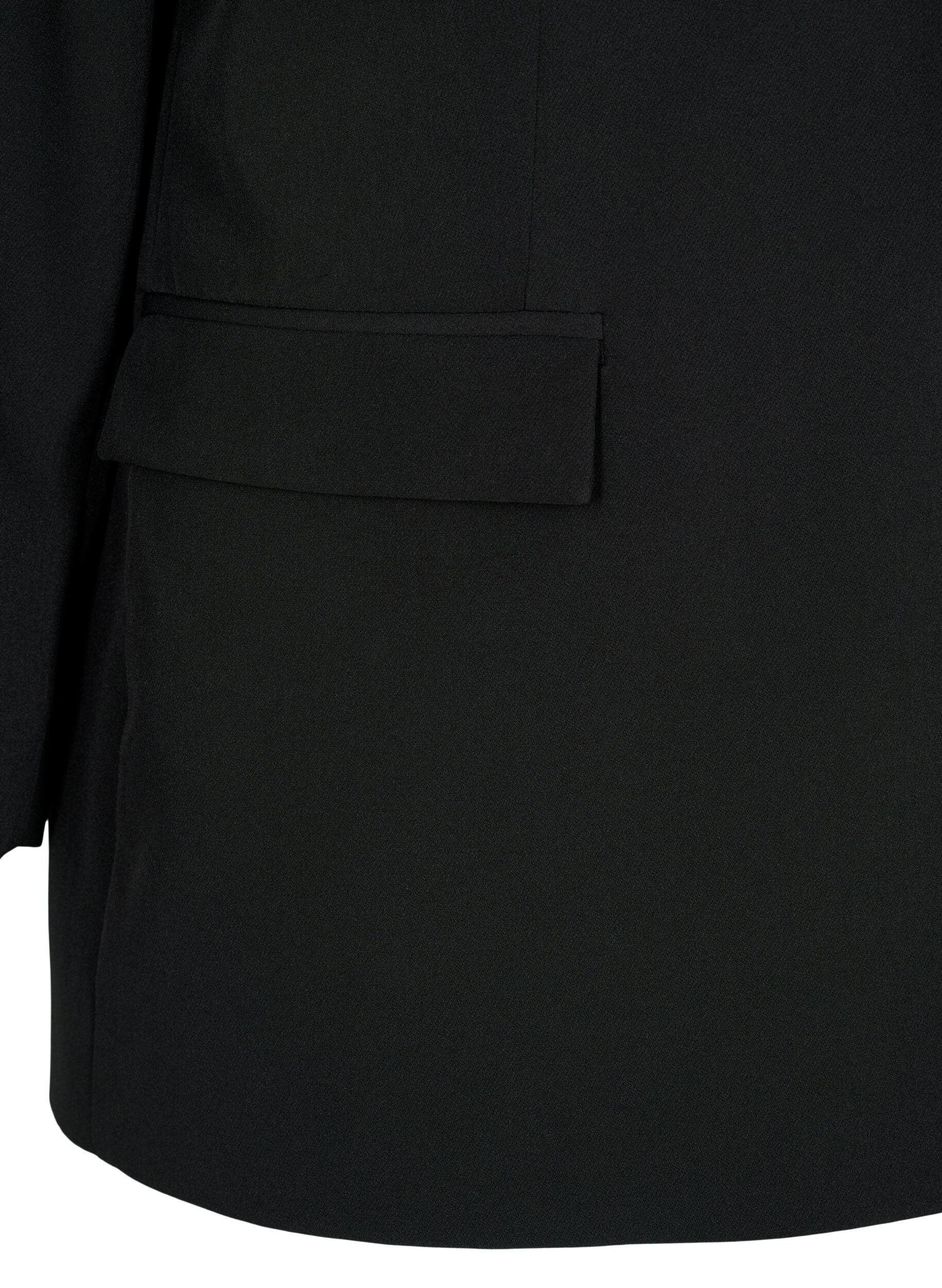 ZizziKlassisk blazer med knaplukning, Sort, Packshot image number 3