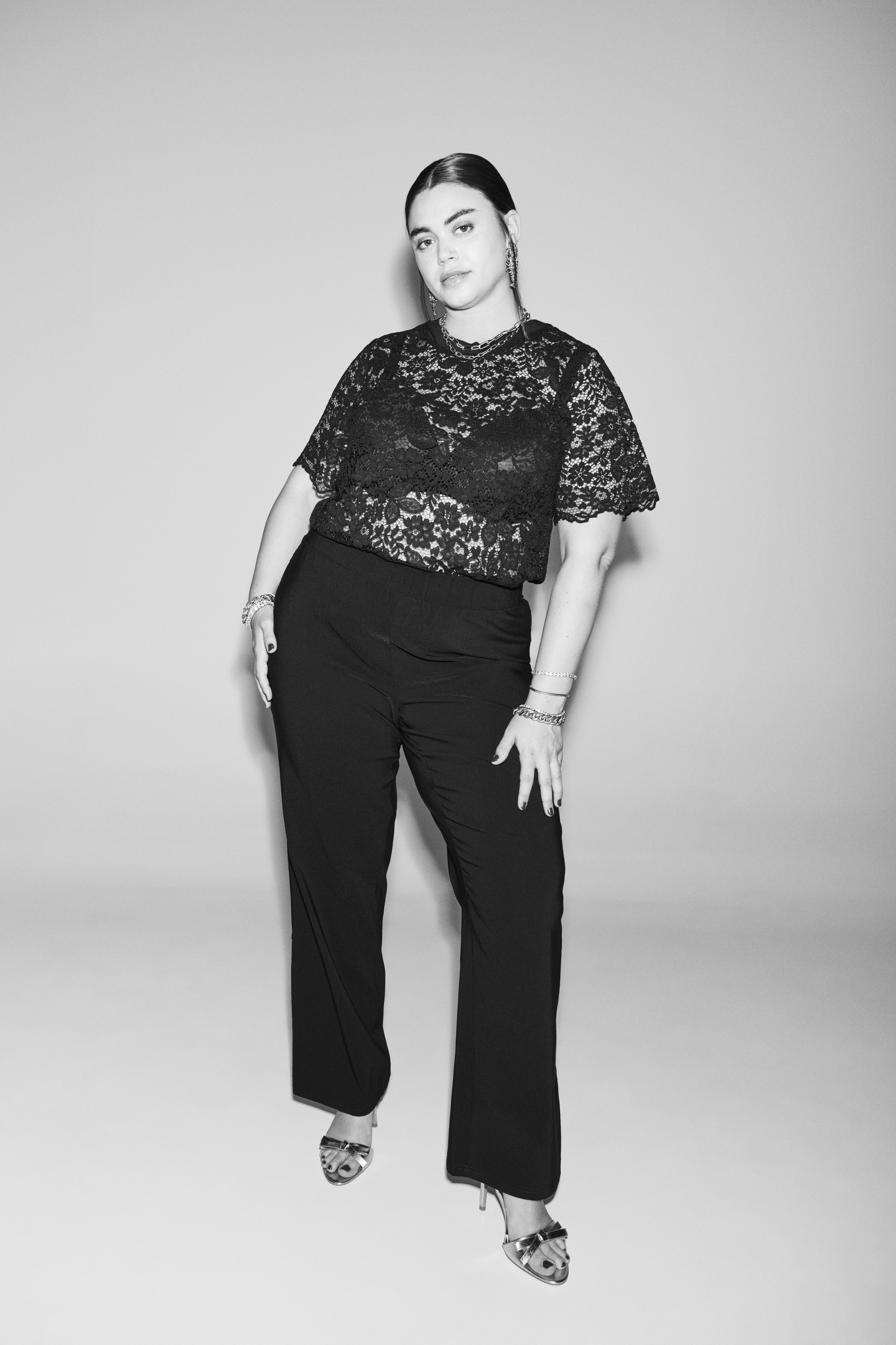 Look med blondeblude, , Model