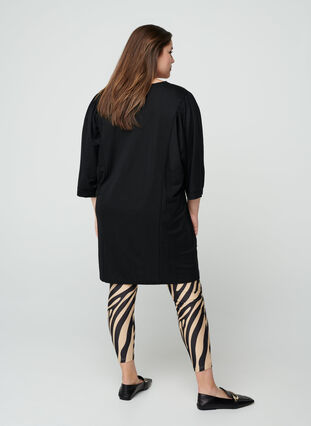 Leggings med zebra print, Zebra AOP, Model image number 1