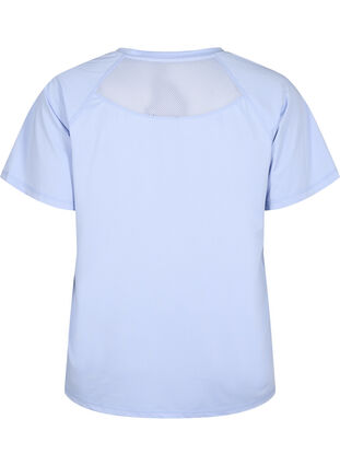 Trænings t-shirt med mesh bagpå, Zen Blue, Packshot image number 1
